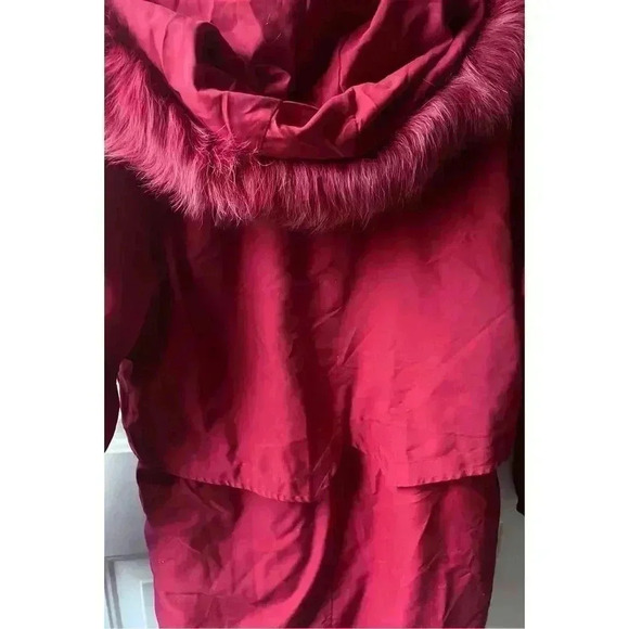 BERNARDO red winter jacket sz xs Comfy Gorpcore Button Long Sleeve - Picture 4 of 5